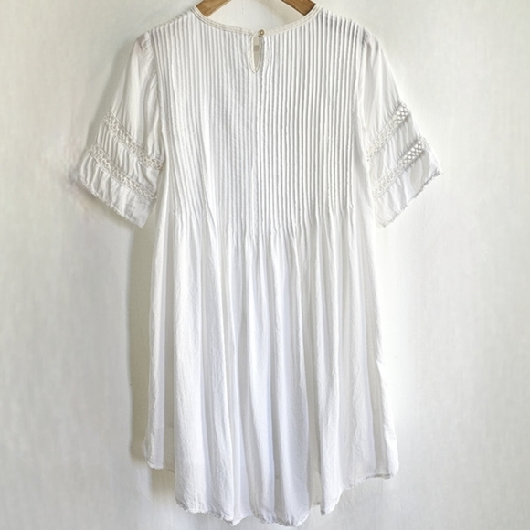🇨🇦 Aritzia Wilfred White Sonore Embroidery Dress - Picture 9 of 16